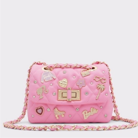 Barbie Handbags - Barbie Quilted Charm Handbag Crossbody, Barbie Aldo Crossbody
